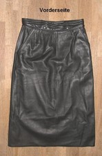 Jupe En Cuir Noir Longue À