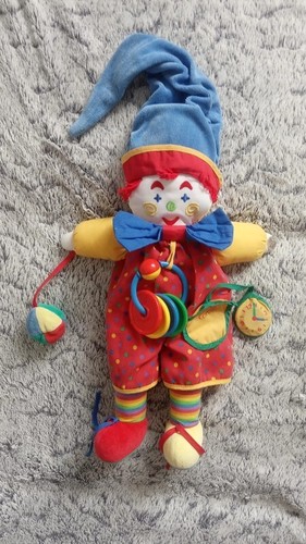 F1/Doudou clown multicolore