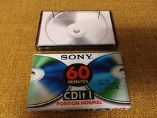2 k7 Audio Sony 60 mn Dont 1 Neuve Blister. Ultra Slim. Envoi Gratuit En France 