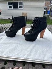 Jeffrey Campbell Black Leather
