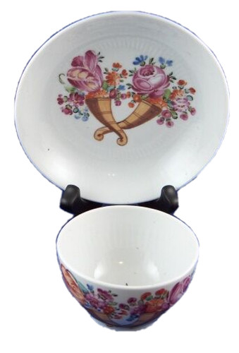 Tasse soucoupe florale en - soucoupe,
