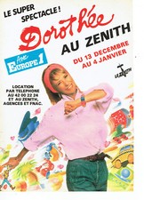 Publicité advertising  119  1984   concert Dorothée au Zénith & radio Europe 1