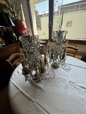 paire de girandoles à Pendeloques