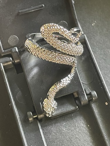 Bague serpent argenté - bague,
