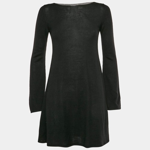 Robe évasée noire - en, tricot