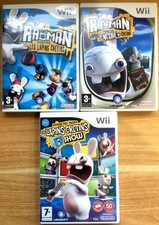 LOT 3 JEUX NINTENDO Wii FR - RAYMAN CONTRE LES LAPINS CRÉTINS ENCORE + THE SHOW