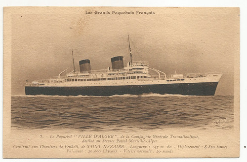Cpa les grands paquebots - cpa,
