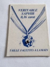Véritable saphir 0,16 ct sur