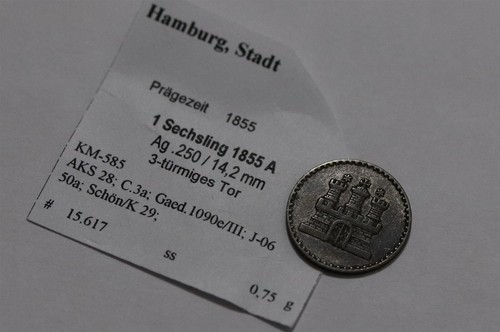 Pièce allemande hamburg - pièce, 1