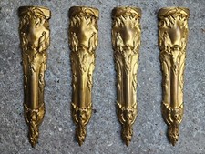 4 ornements chutes en bronze