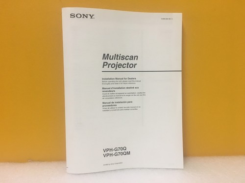 Sony 858 609 multiscan - sony, 3-858-609-12