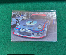 Plaque métallique décorative Porsche Martini Racing