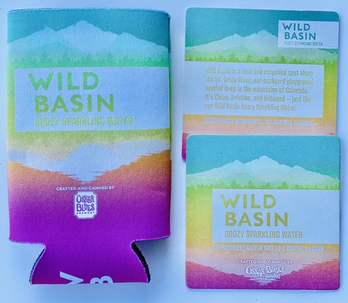 Wild basin koozie with - wild,