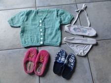 2 paires de pantoufles fille