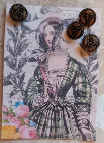 Boutons anciens verre sur - boutons,