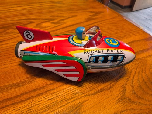 Tin toy rocket racer 735 - "rocket, racer"