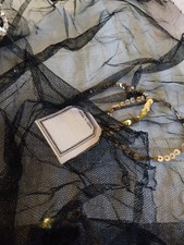 Neuf ancien tulle noir - ancien,