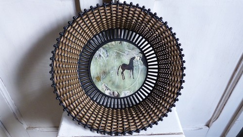 Rare corbeille style scoubidou