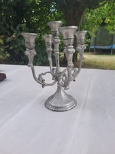 Chandelier 5 Feux En Etain