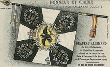 Guerre 1914-1918 - Drapeau allemand du 68è d'infanterie
