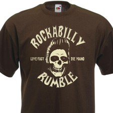 T-shirt ROCKABILLY RUMBLE  Stray Cats TeenCats Crazy Cavan Teddy Boy Rock'n'Roll