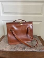 Sac à Main Vintage Vimar Paris Luxe France Cuir Marron