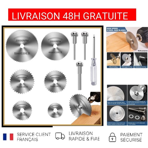 Disques coupe hss pour - de,