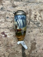 pipe en porcelaine À Décors Vintage Brut De Grenier Militaria Ww1 Réserviste