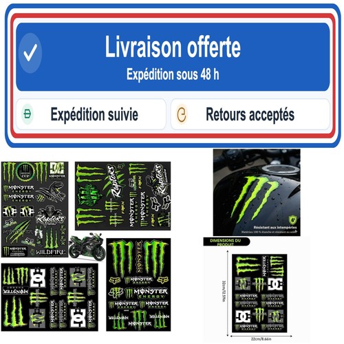 Autocollants monster energy - autocollants,
