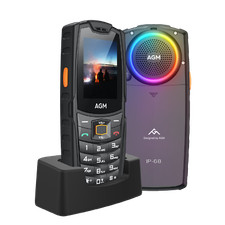 AGM M6 Téléphone robuste débloqué IP68 4G LTE Clavier 109db Haut-parleur 2500mAh