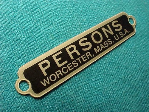 Pearsons bicycle seat tag - seat,