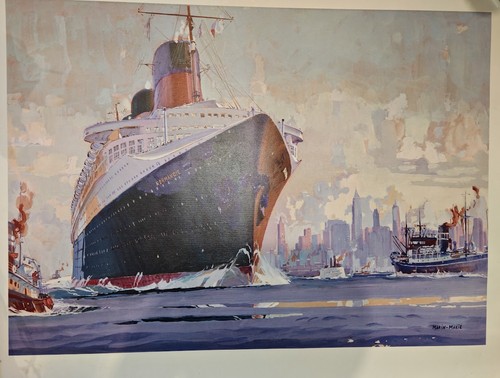 Rare affiche normandie à - le,
