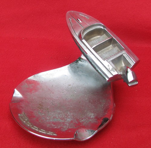 Cendrier ancien chromé - ancien,