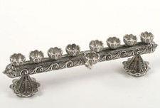 Menorah juive argent Hanoukka