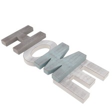 Panneau HOME En Bois Vieilli