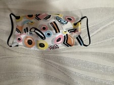 Masque visage réglisse toutes sortes bonbons fait maison 100% coton réutilisable lavable enfant