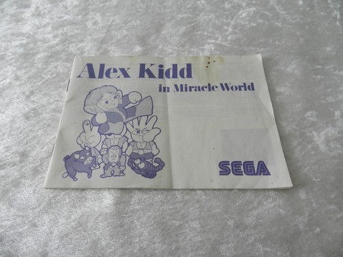 Sega master system notice - system, du