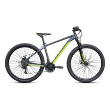 Vélo De Montagne Mtb Homme 29" Taille 43 Acier Gris Freins À Disque 7x3v