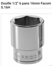 FACOM S.16H - Douille 1/2" - 6 pans Métriques - Profil OGV - 16 mm