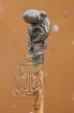 CANNE DE MARCHE VINTAGE TÊTE LOURDE AVEC CANNE DESIGNER STYLE CORDE 3 SECTION...