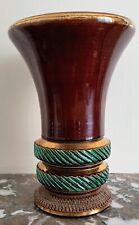 Vase ancien en faïence Schneider