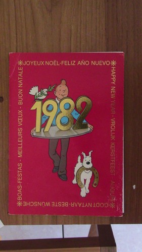 Tintin herge carte - de, voeux