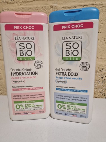 Lot gel douche so bio - gel,