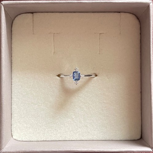 Bague blanc 18k saphir - blanc,