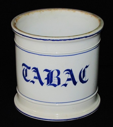 Pot tabac ancien - pot, vieillard