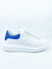 Alexander McQueen Larry Oversized Blanc Electric Bleu Apporté – Ue 37 UK 4 US 7