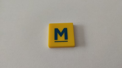 Lettre pièce détachée jeu - m,