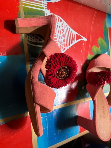 Chaussures daim vieux - , rose