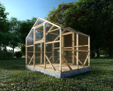 Serre en bois ECO 2M jardin