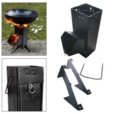 Poêle à bois pliable en acier pour barbecue, festival, extérieur